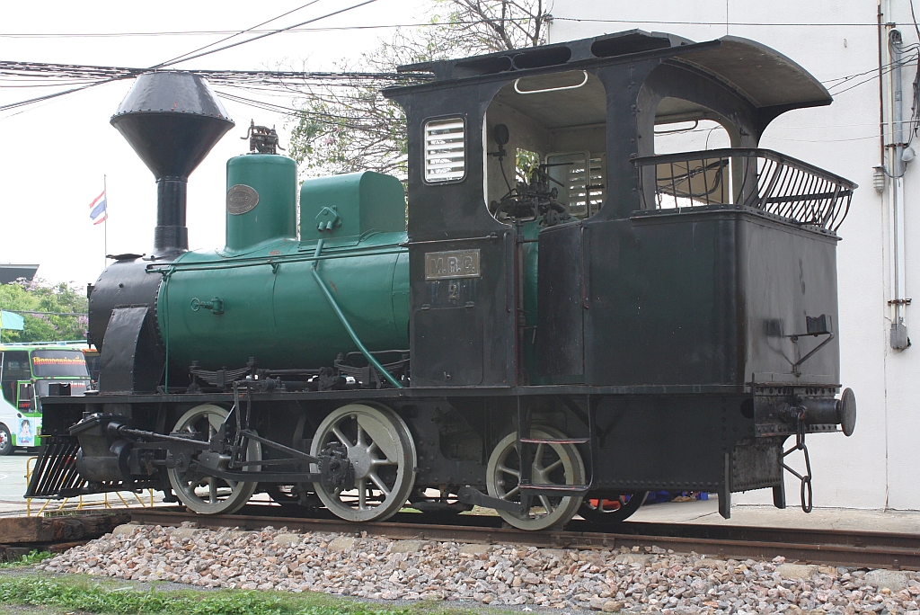 MRC 2, ex TRC 2 (B1-n2t, Kraus-Sendling, Bauj. 1903, Fab.Nr. 5012)
im Polizeisportzentrum gegenüber dem  Science Center for Education  (allgemein als Ekkamai-Museum bekannt). Bild vom 16.März 2011. 
