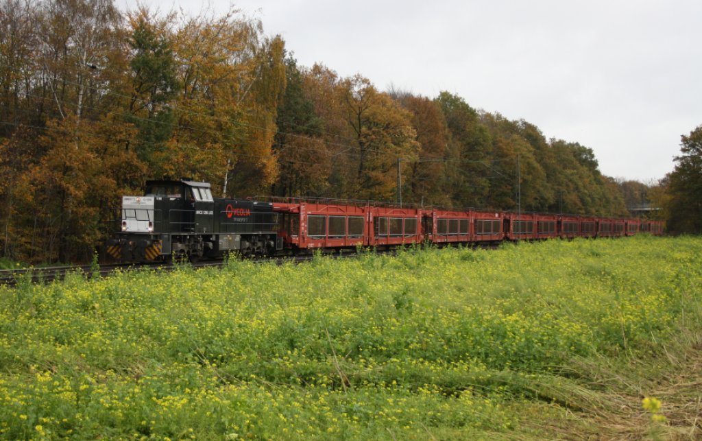 MRCE 1206 L032 im Einsatz fr Veolia am 04.11.09 in Viersen.