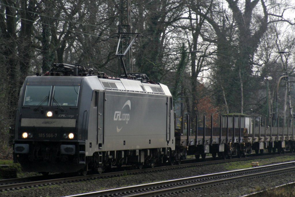 MRCE 185 566-7 (CFL Cargo) durchfhrt am 12.12.09 Ratingen-Lintorf