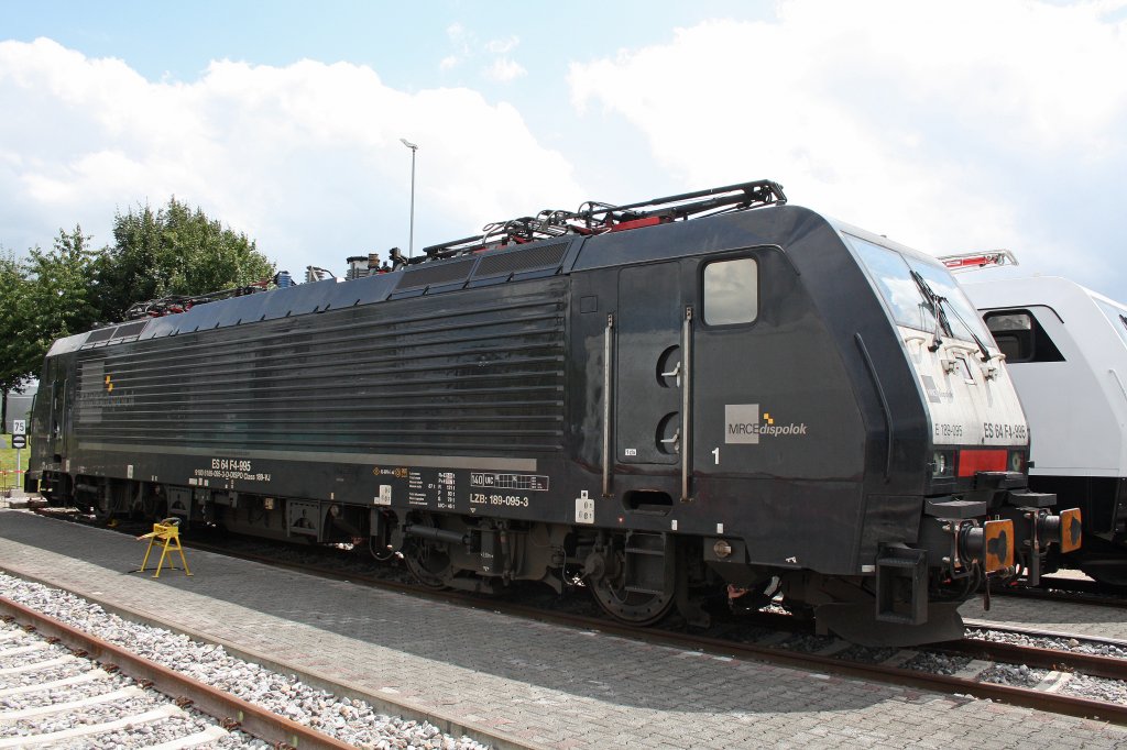 MRCE ES 64 F4-995 (E189 095) am 1.9.12 beim Tag der offenen Tr in Wegberg-Wildenrath.
