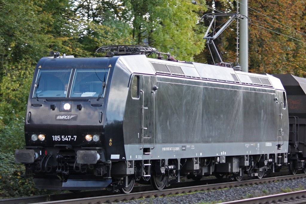 MRCE/Niag 185 547 am 15.10.12 in Ratingen-Lintorf.