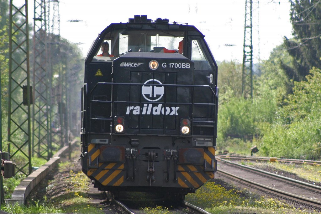 MRCE/raildox 500 1592 am 1.5.10 in Ratingen-Lintorf