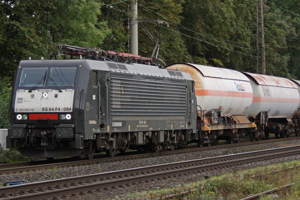 MRCE/Schenker Mietlok ES 64 F4-094 (E 189 994 NC)am 2.10.10 in Ratingen-Lintorf