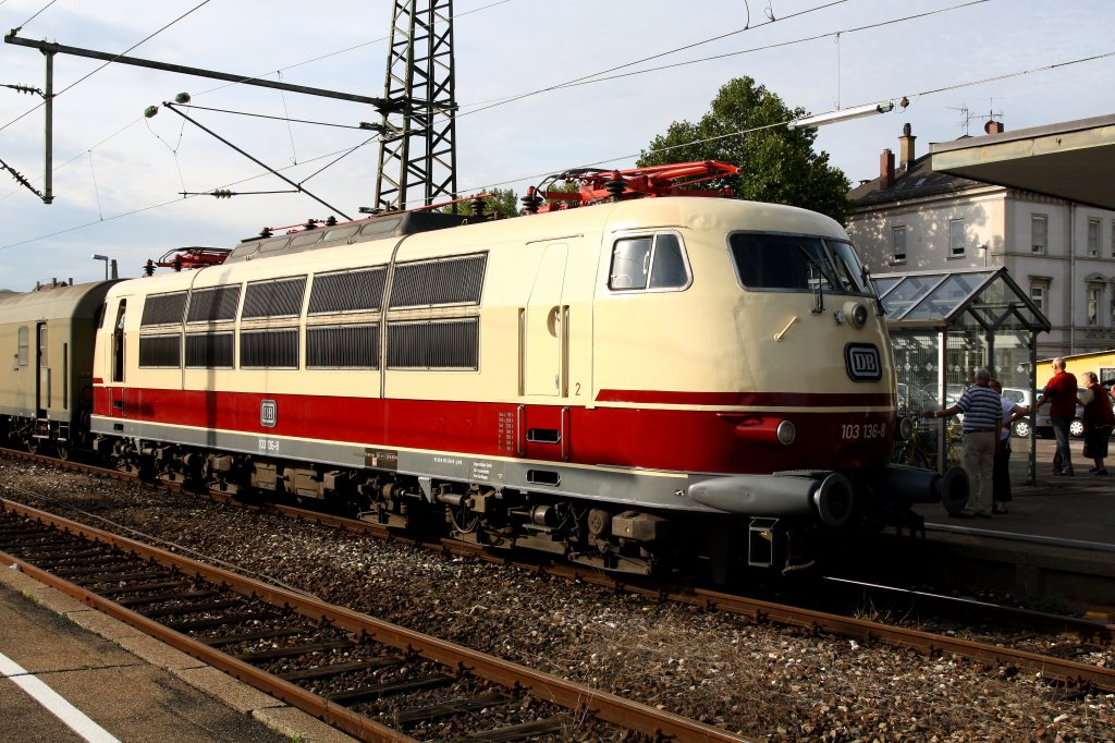 Mrklin-Tage,E 103 136 in Gppingen 16-9-2011