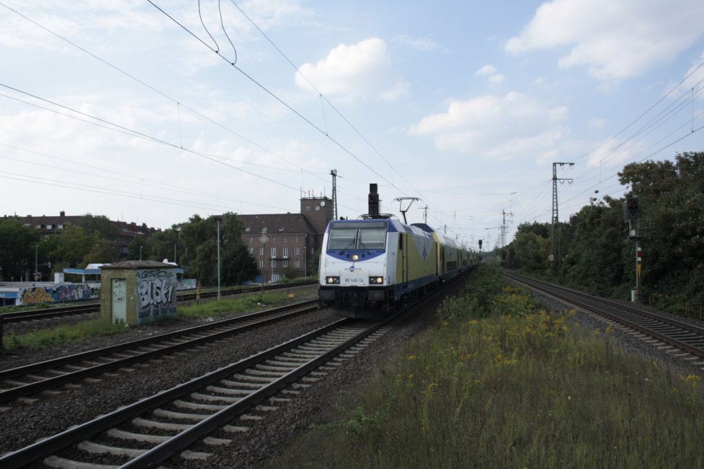 Mlltron  ME 146-14 gegen Sden durch Hannover/Bismarkstrae am 22.08.2011.
