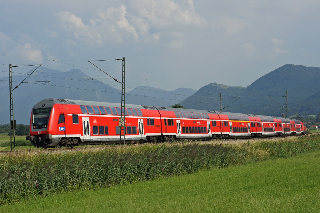 Mnchen-Salzburg-Express am 24.07.2012 in der Bernauer Kurve.