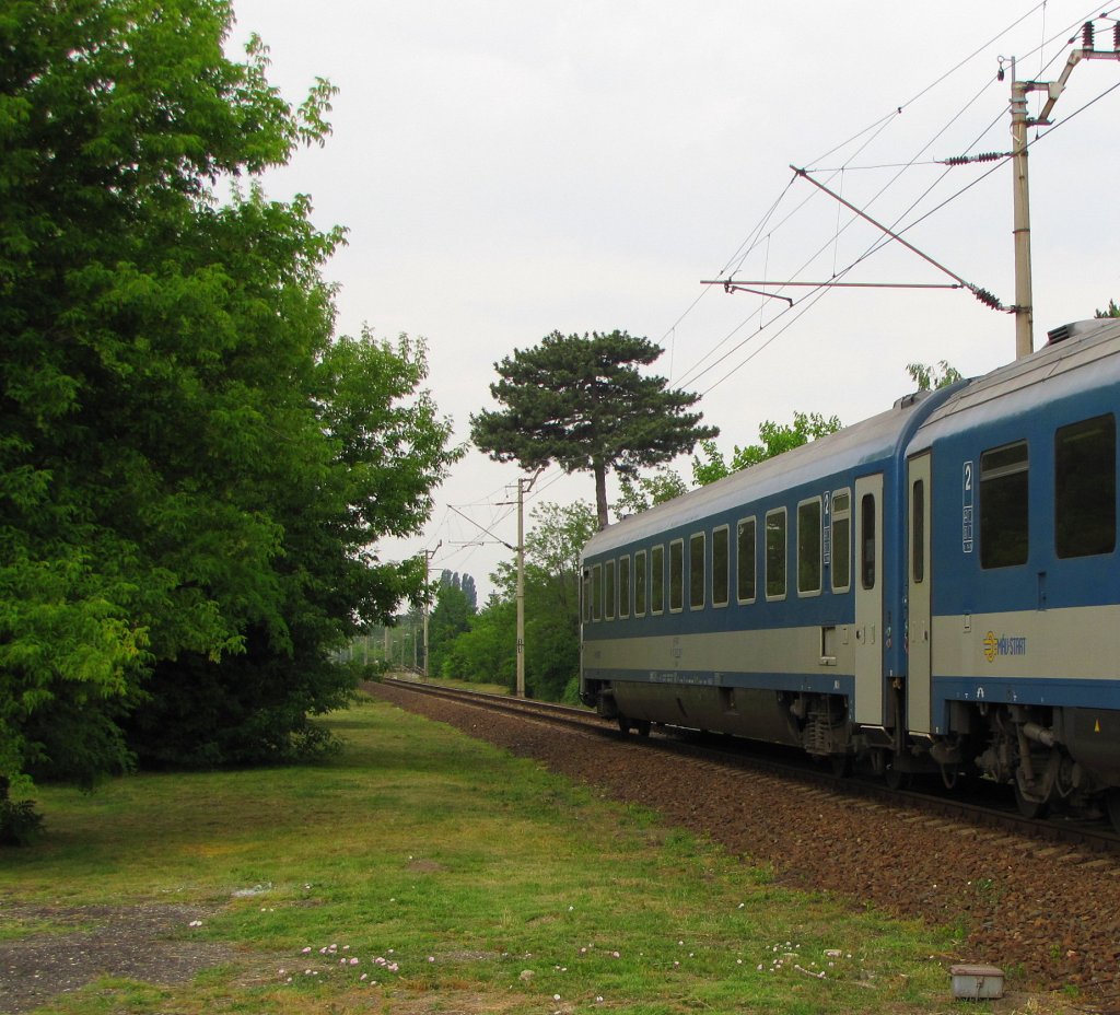 MV H-START 61 55 21-91 320-7 Bmz im EN 441  VENEZIA EURONIGHT  von Venezia Santa Lucia nach Budapest-Keleti pu, in Sifok; 02.06.2011