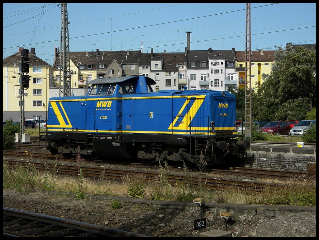 MWB V 1251 abgestellt in Hagen Hbf, 16.07.2010