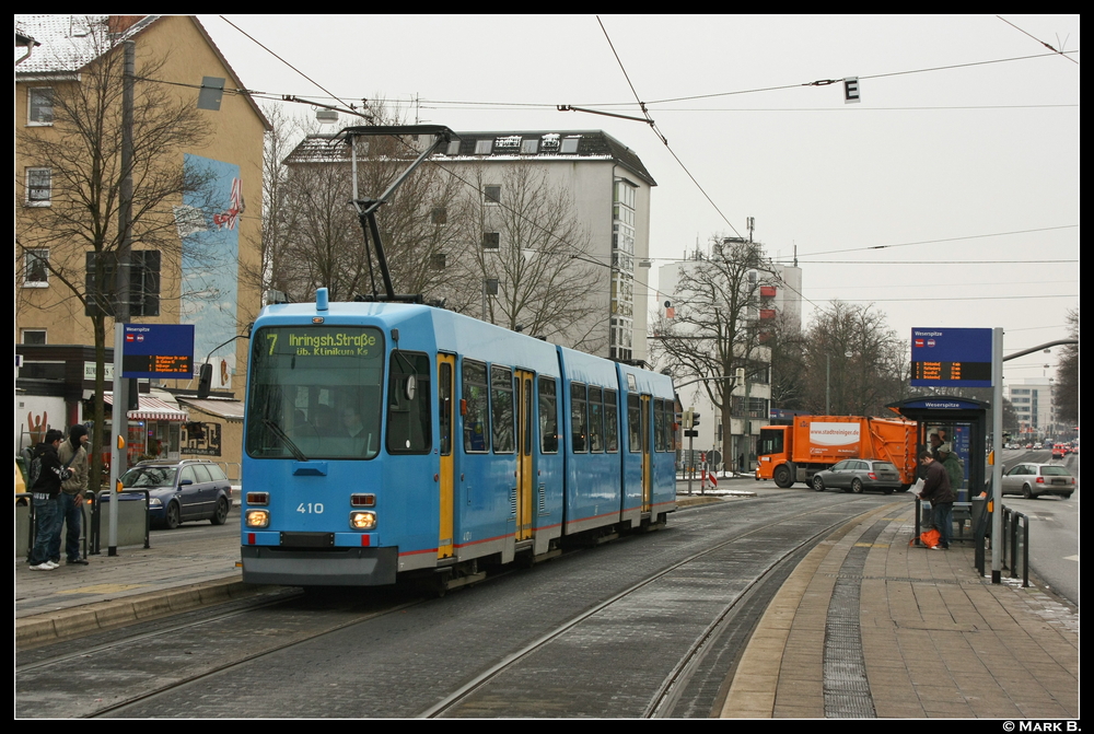 N-Wagen 410 an der Weserspitze. Aufgenommen am 07.12.10.