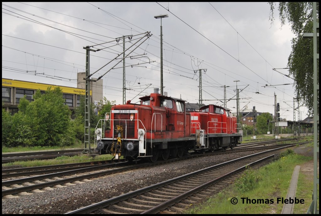 Nachschuss 363 111-6, am 17.05.2010 in Lehrte.