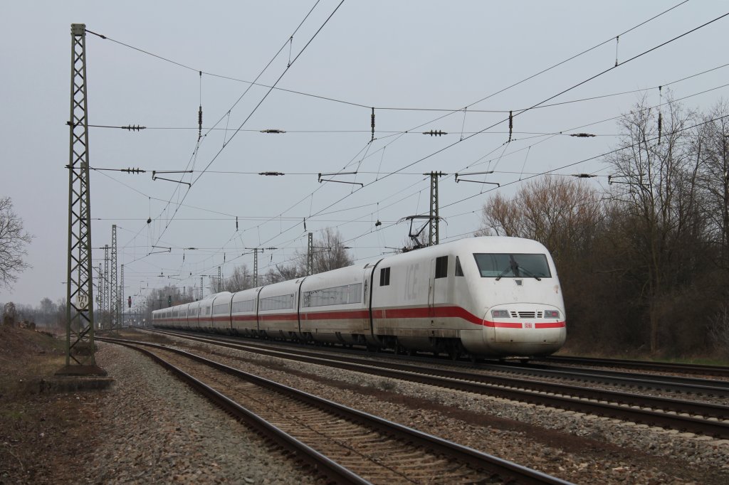 Nachschuss von 401 069-0  Worms  am 29.03.2013 in Orschweier.