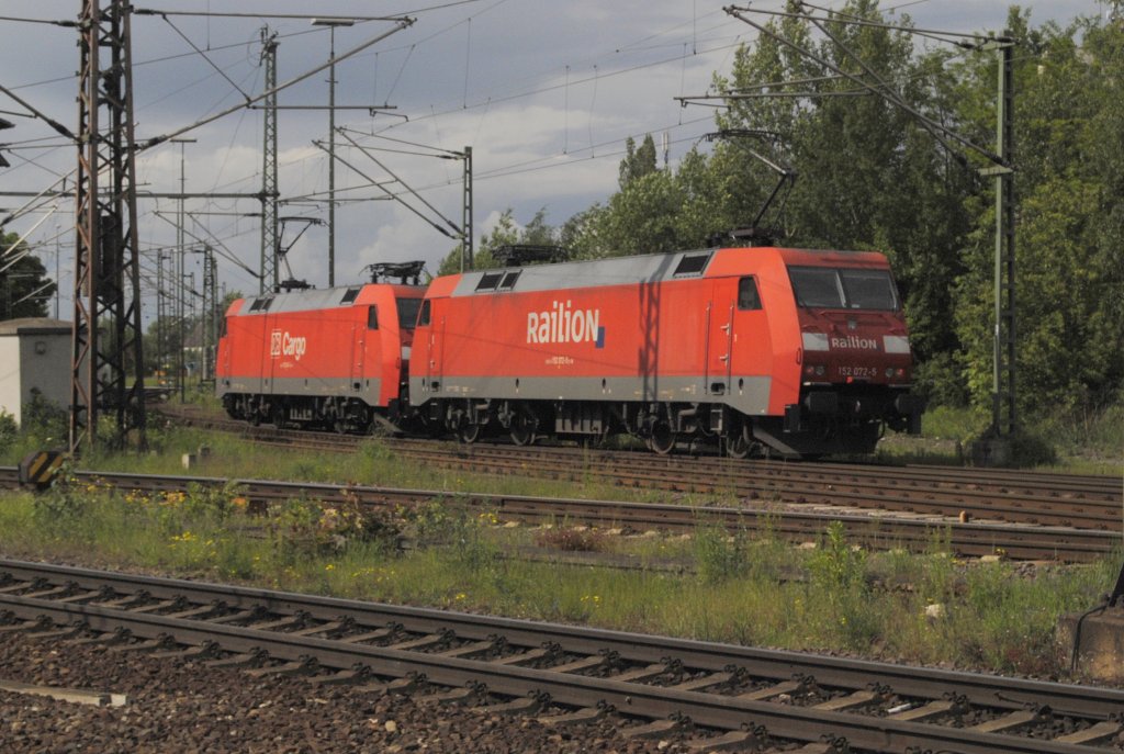 Nachschuss auf 152 072-5, am 30.05.2010 in Lehrte.