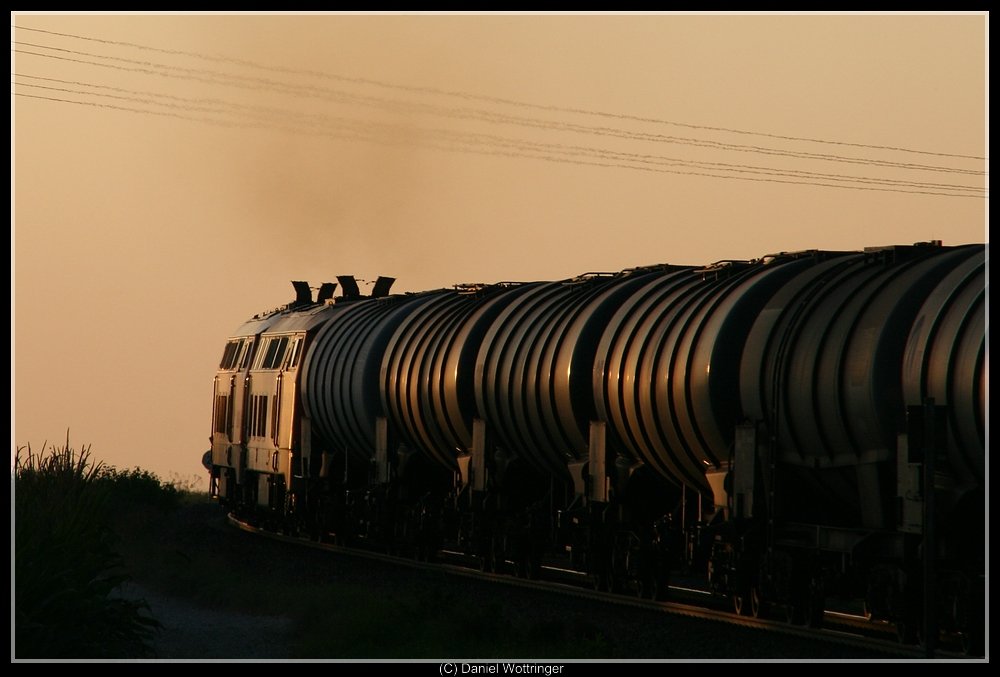Nachschuss auf einen Gterzug, 8. September 09, Pirach.