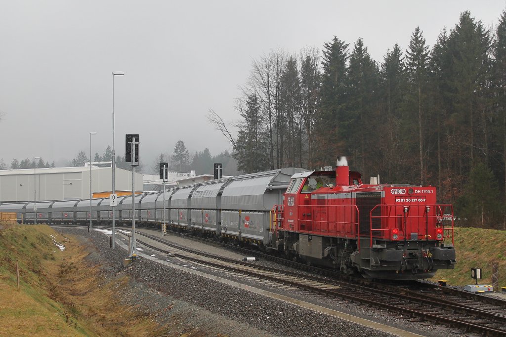 Nachschuss auf G8533 und das Naschiebe TFZ am 12.03.2013