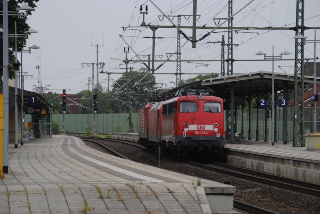 Nachschuss auf den Lokzug von 23.07.2010 in Lehrte.
