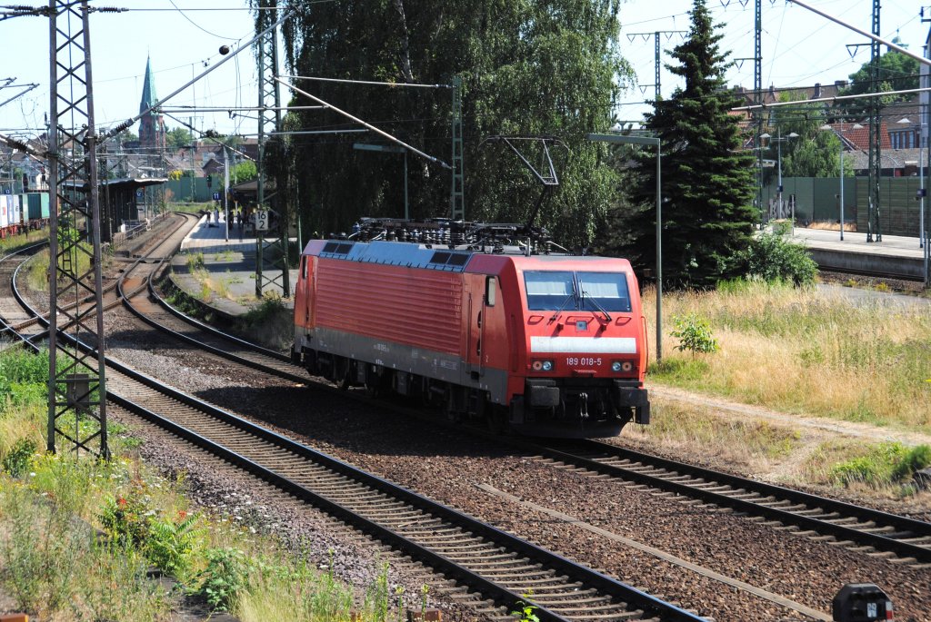 Nachshuss auf  189 015-5,am 08.07.10in Lehrte.