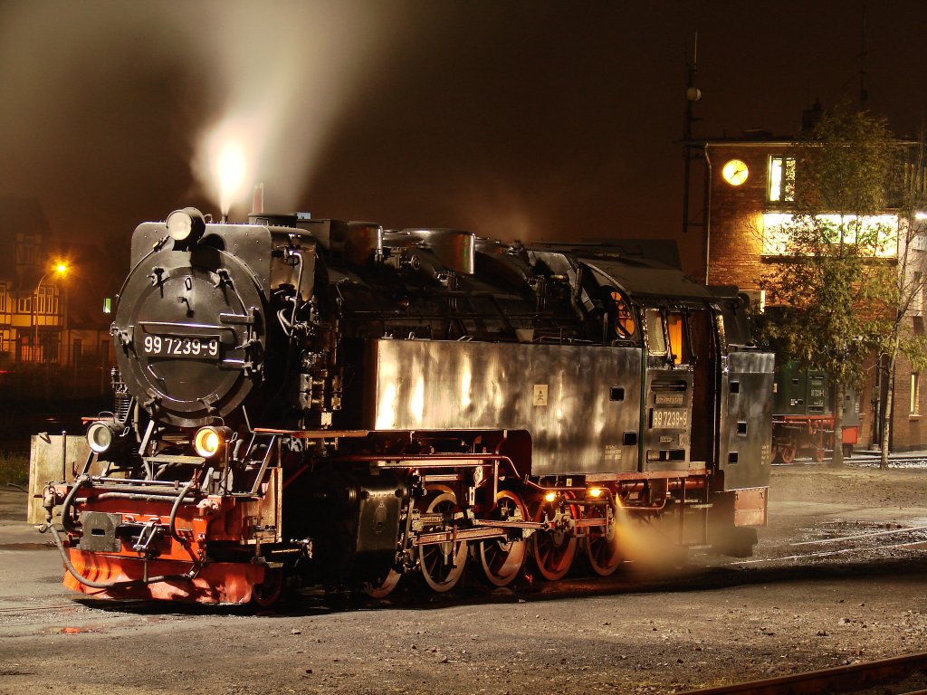 Nacht im Bw. Wernigerode : 99 7239