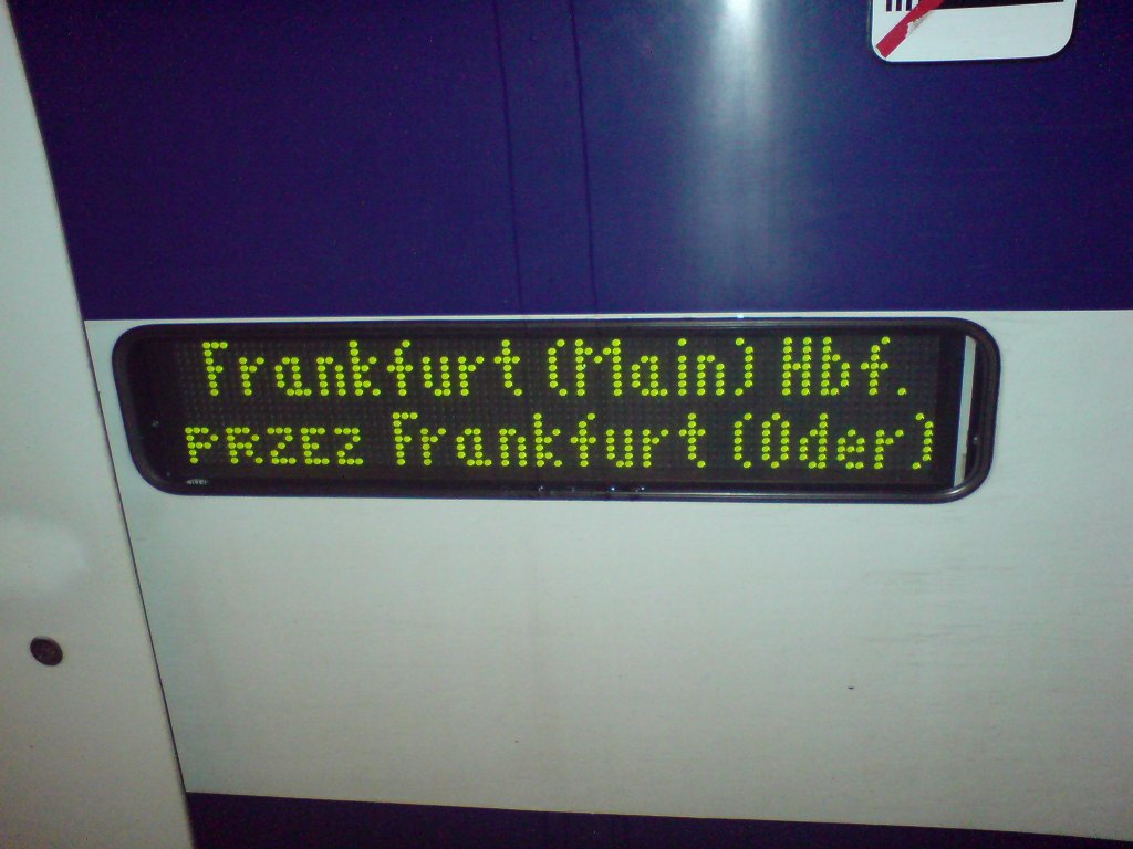 Nachtzug  Jan Kiepura  in Frankfurt(Main) Hbf