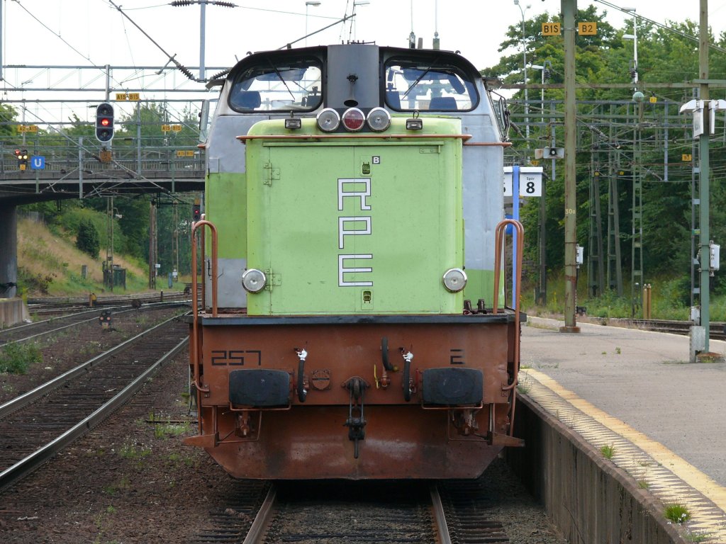 Nssj am 28.07.2008, T43 257 der RPE (Repower and Engineering) http://www.jarnvag.net/index.php/lokguide/diesellok-i-trafik/t43