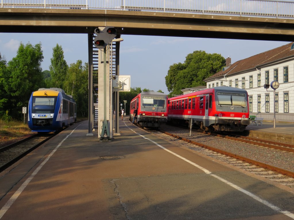 Nahverkehrszge am 25.07.2013 in Vienenburg