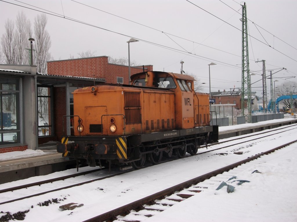 Neben LOCON-102 sah ich am 08.Dezember 2010 in Bergen/Rgen WFL-Lok Nr.3 .