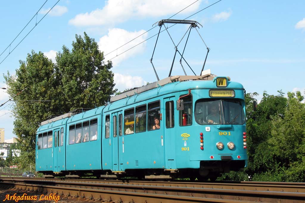 N/GT8ZR 901 (ex Frankfurt a.M. 901), PST-Strecke, 08.08.2009