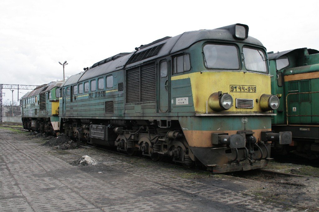 Noch im Altlack!ST44-949 in Szczecinek am 30.12.06