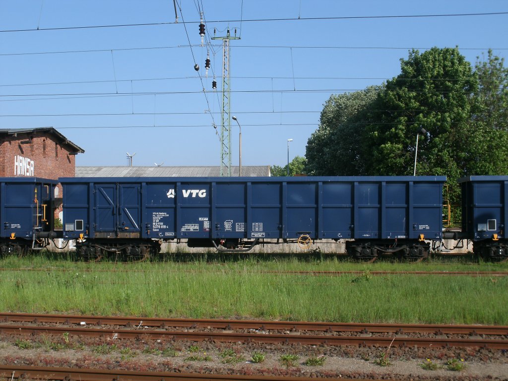 Noch leere Eanos-Wagen standen am Morgen,vom 31.Mai 2011,auf der Ladestra�e in Bergen/R�gen.