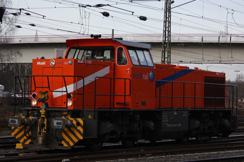Northrail 275 804 am 11.12.11 beim rangieren in Duisburg-Entenfang.