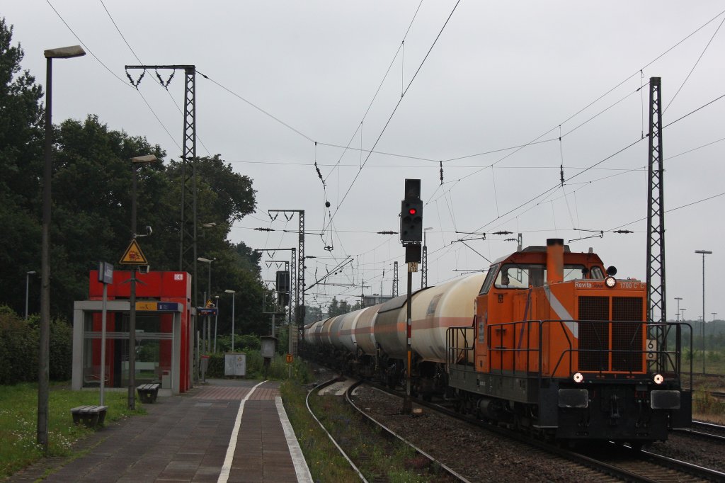 Northrail/BSM Revita Twin 1700 C'C' 241 007 am 27.6.12 mit einem Gaskesselzug in Duisburg-Bissingheim.