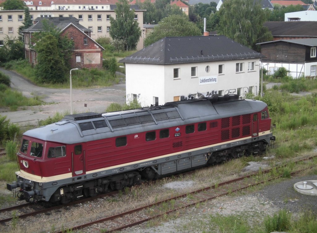 Nun war auch am 27.06.13 die 132 004 der LEG mal in Gera zusehen.