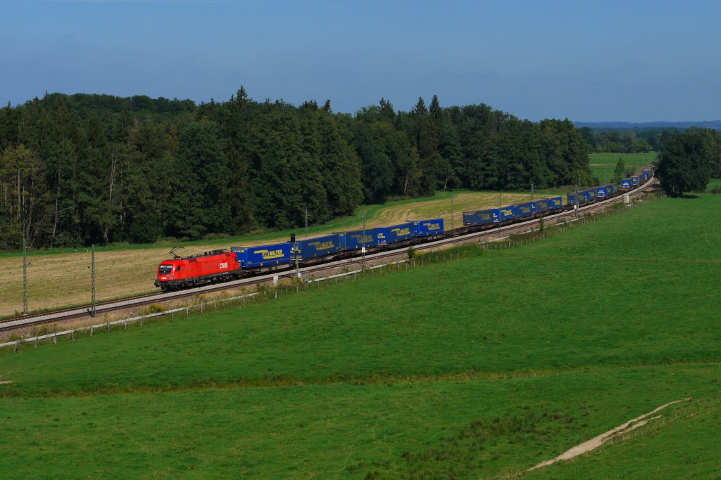 BB 1116 093 bei bersee am 07.09.12 mit KT 42164 (Verona Q.E. - Hamburg-Billwerder Ubf)