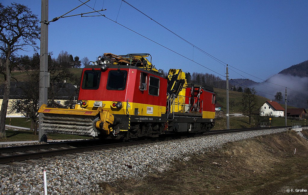 BB X552 Rail Equipment 9131.539-4 Richtung Linz, KBS 140 Linz - Selzthal Pyhrnbahn, fotografiert bei Micheldorf am 09.02.2011