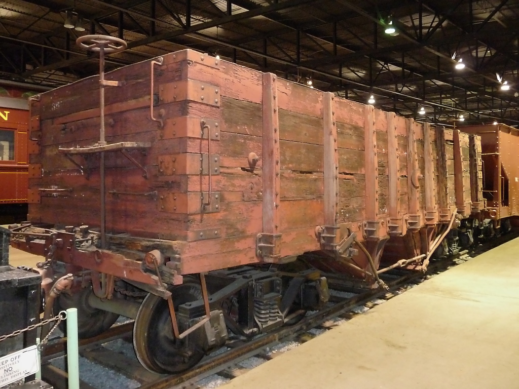 Offener Gterwagen im Railroad Museum Strasburg, PA (02.06.09) 