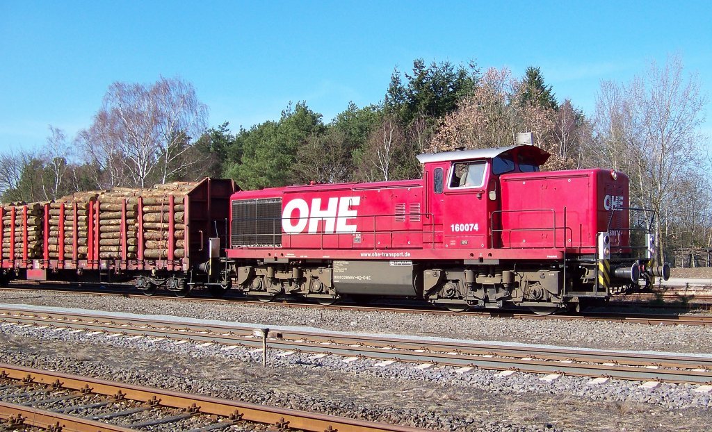OHE 160074 steht in Munster. (23.03.10)