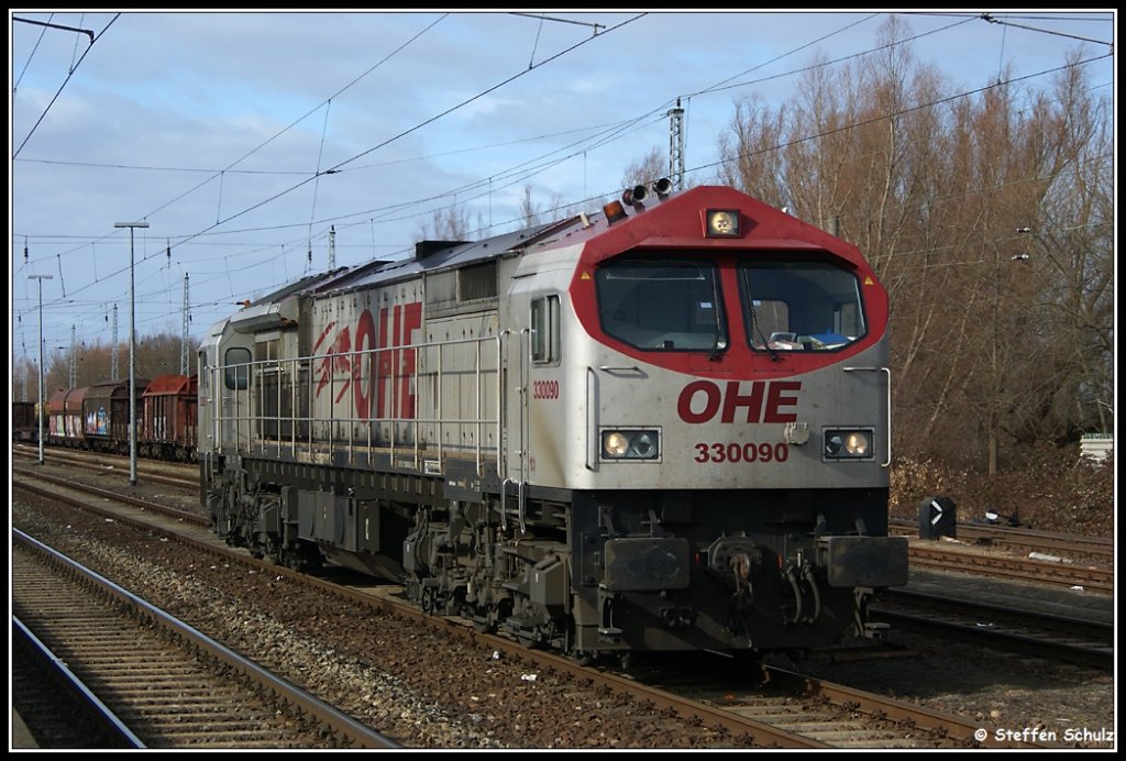 OHE 330090 in Rostock Bramow 13.03.2010