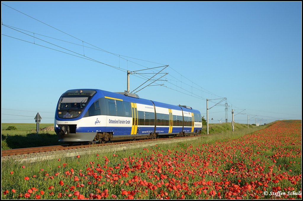 OLA VT0010 aus Gstrow ber Laage nach Rostock. Aufgenommen am 03.06.2011 kurz vor Rostock.