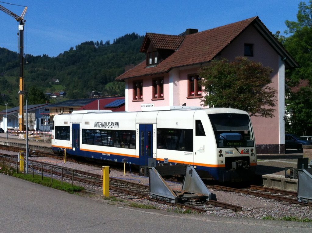 Ortenau S Bahn in Ottenhfen am HBF am 09.09.2012 