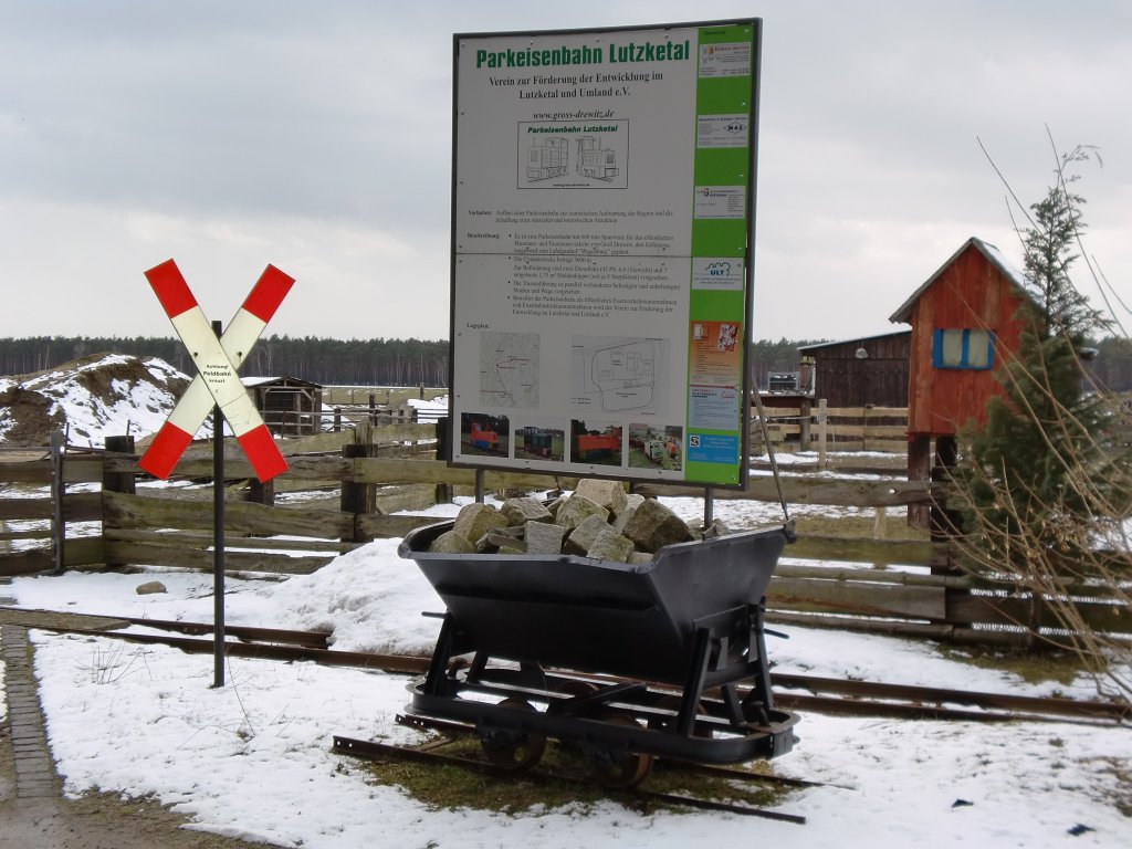Parkeisenbahn Lutzketal im Aufbau, Gro Drewitz, 15.03.2010