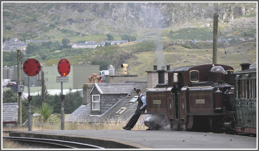 Pause muss sein in Tanygrisiau. (14.08.2011)