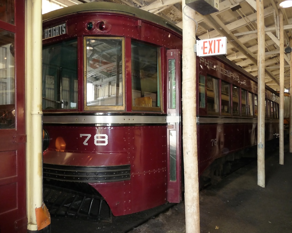 Philadelphia & West Chester Traction #78, Baujahr 1932, im Pennsylvania Trolley Museum (Washington, PA, 8.6.09)