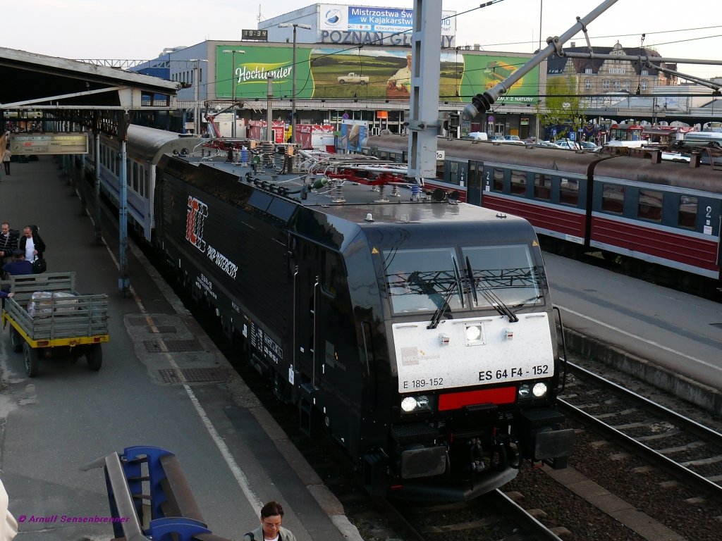 PKP-IC E189-152  mit dem EC BWE=Berlin-Warschau-Express
05/2010 Poznan/Posen