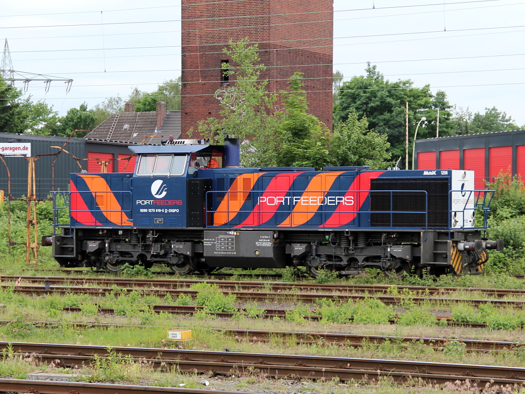 Port Feeders 7102 von Vossloh. Gladbeck-West. 01.06.2012.

