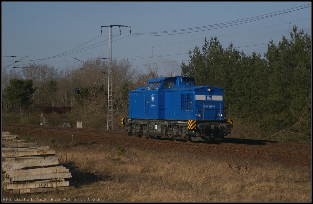 PRESS 204 016-0 solo unterwegs (gesehen Berlin Wuhlheide 23.03.2012)