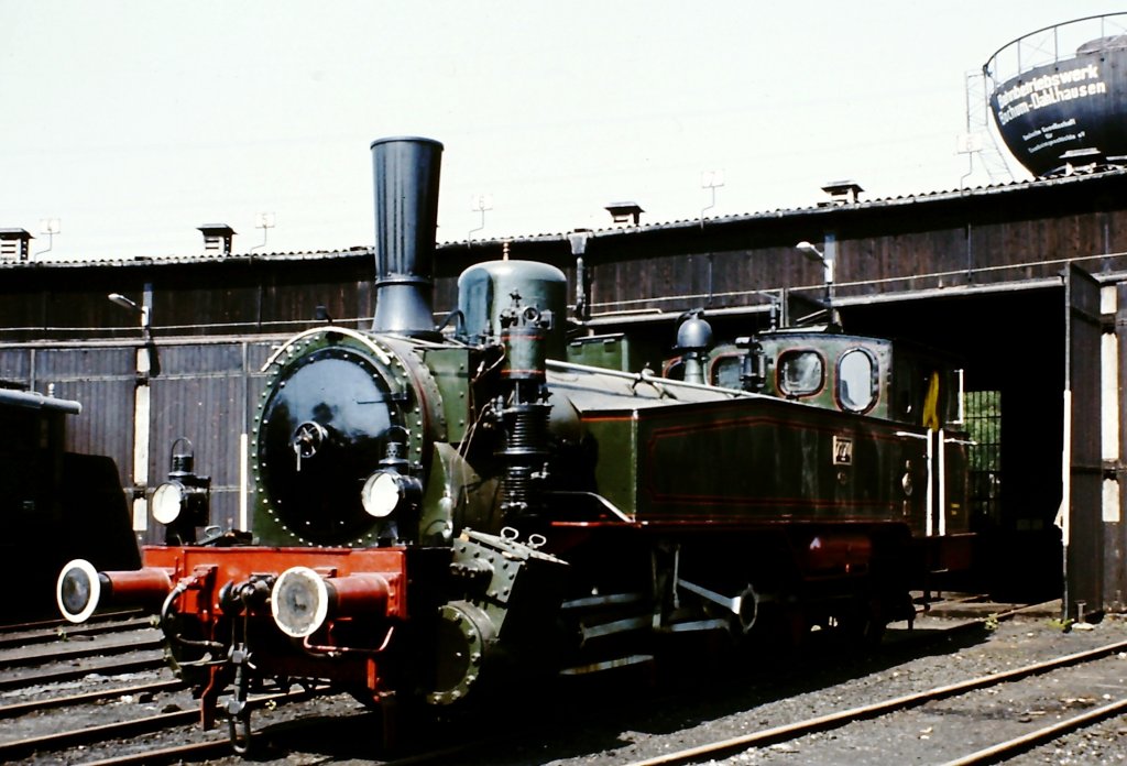 Preu. T9.1 7270 Cln im Eisenbahnmuseum Bochum-Dahlhausen vor Beginn der Aufarbeitung Mitte der 1970er Jahre.