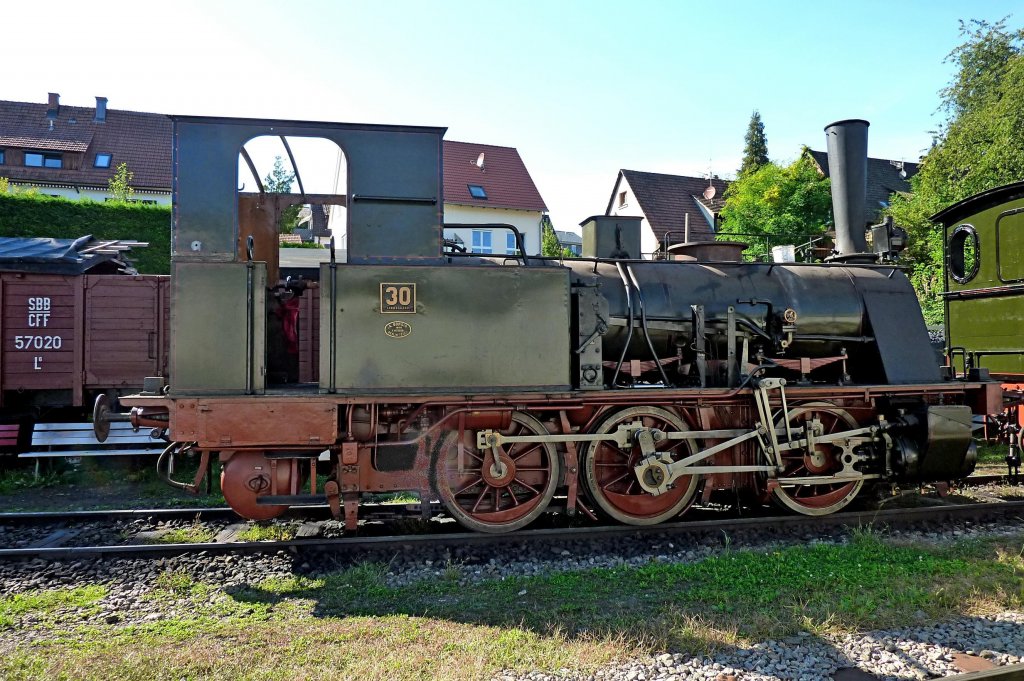 preussische T3, Baujahr 1904 bei Borsig in Berlin, gehrt zum Bestand der Kandertalbahn, Sept.2012