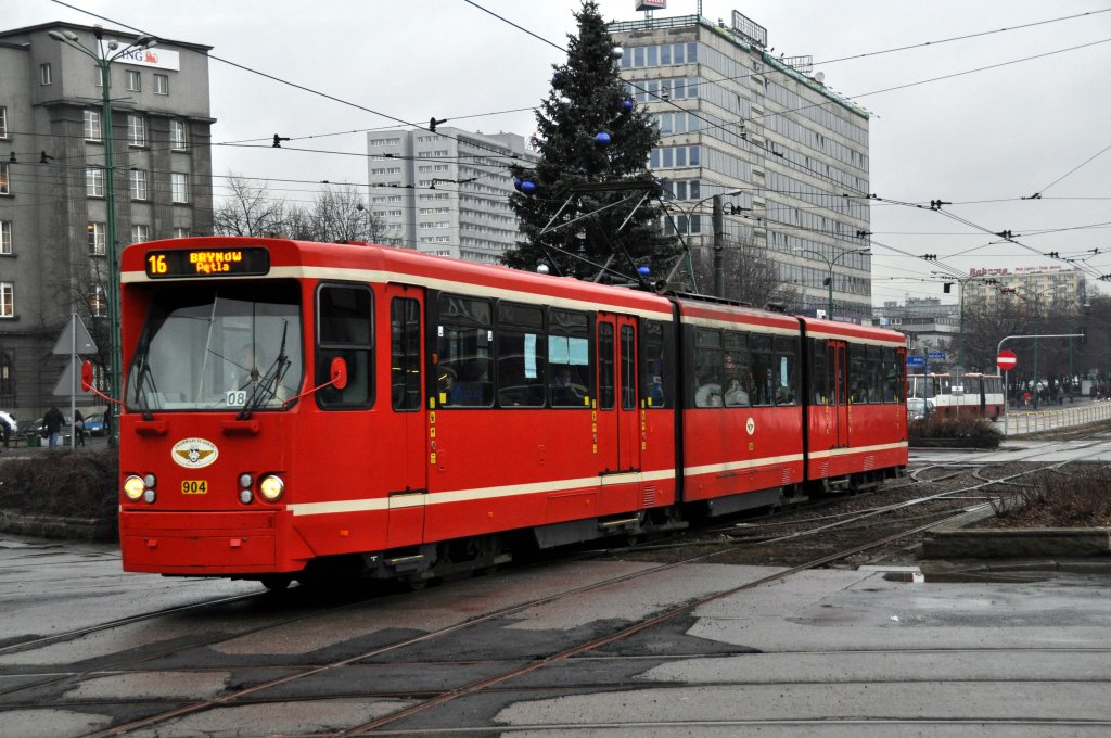 PT8 Wagen:904 in Katowice (04.01.2012)
