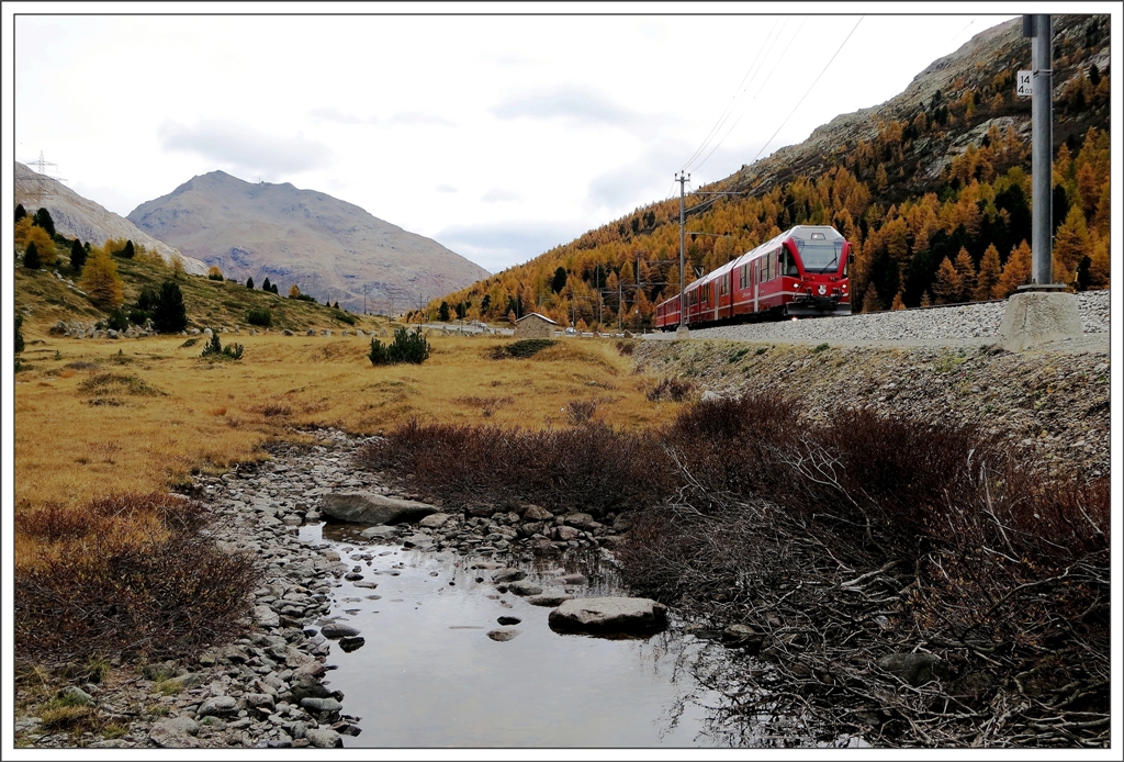 R1648 zwischen Bernina Suot und Morteratsch. (11.10.2012)