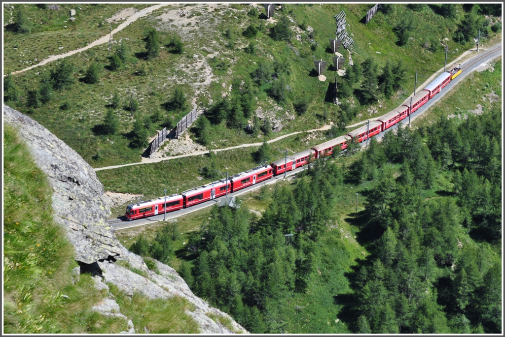 R1656 zwischen Alp Grm und Ospizio Bernina. (11.08.2012)
