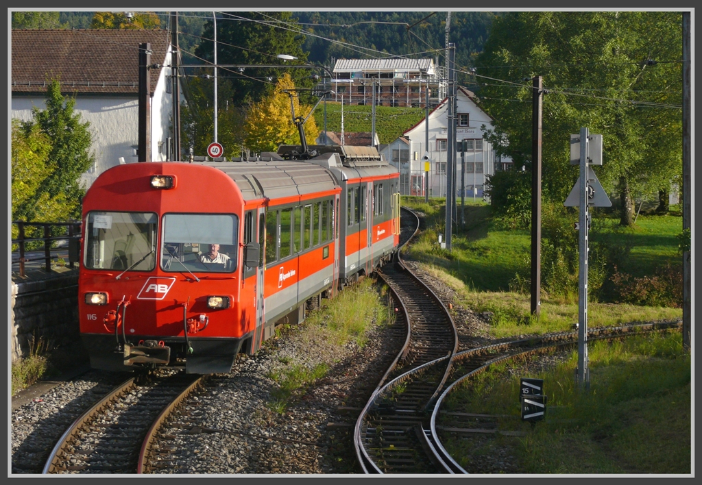 R3174 aus Altsttten Stadt hat den Endpunkt Gais erreicht. (04.10.2010)